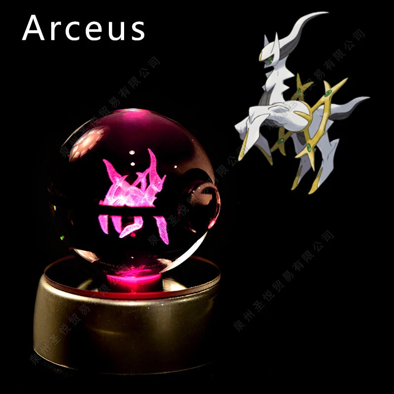 Pokemon 3D Crystal Ball Lamp