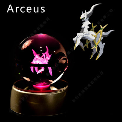 Pokemon 3D Crystal Ball Lamp