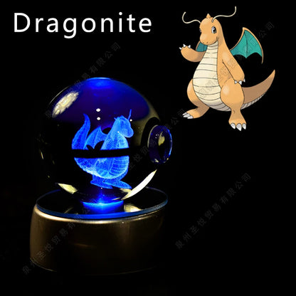 Pokemon 3D Crystal Ball Lamp