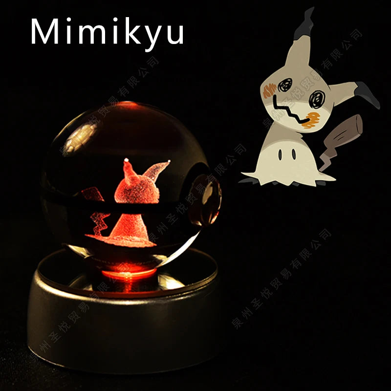 Pokemon 3D Crystal Ball Lamp