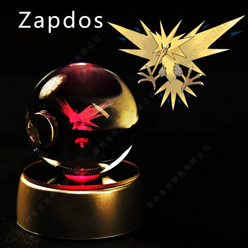 Pokemon 3D Crystal Ball Lamp
