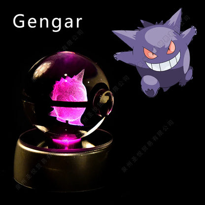 Pokemon 3D Crystal Ball Lamp