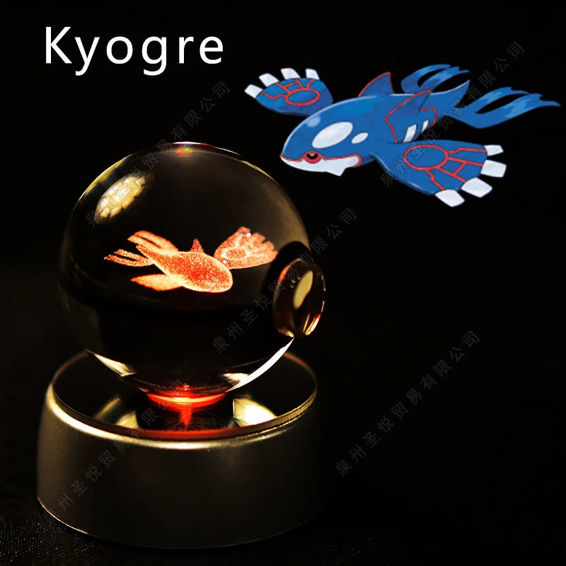 Pokemon 3D Crystal Ball Lamp