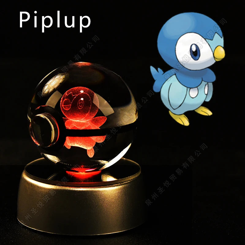 Pokemon 3D Crystal Ball Lamp