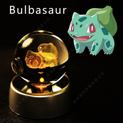 Pokemon 3D Crystal Ball Lamp
