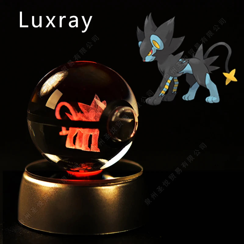 Pokemon 3D Crystal Ball Lamp