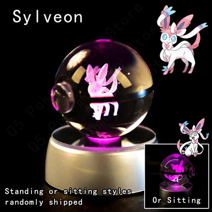 Pokemon 3D Crystal Ball Lamp
