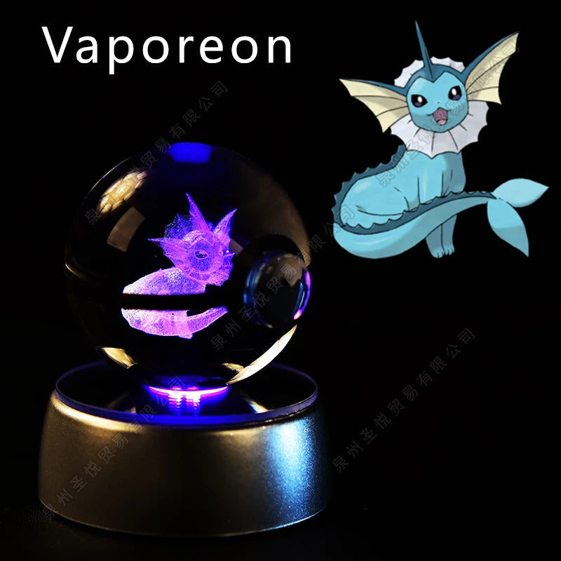 Pokemon 3D Crystal Ball Lamp