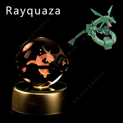 Pokemon 3D Crystal Ball Lamp
