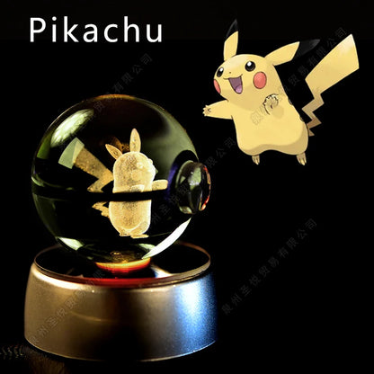 Pokemon 3D Crystal Ball Lamp