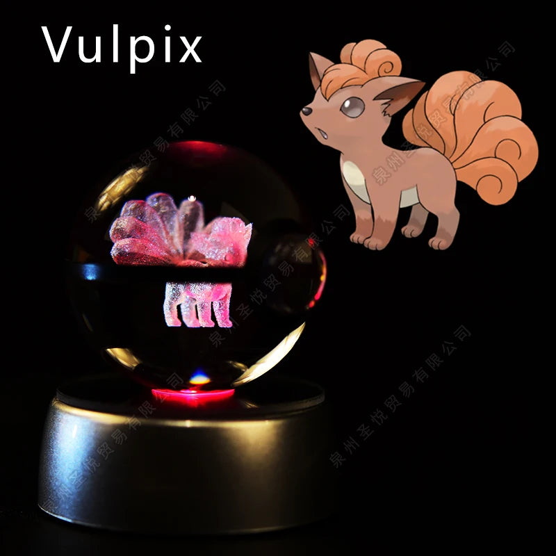 Pokemon 3D Crystal Ball Lamp