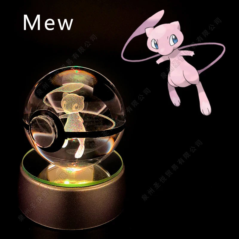Pokemon 3D Crystal Ball Lamp