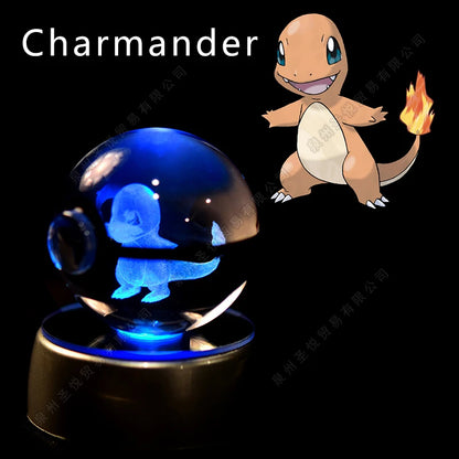 Pokemon 3D Crystal Ball Lamp