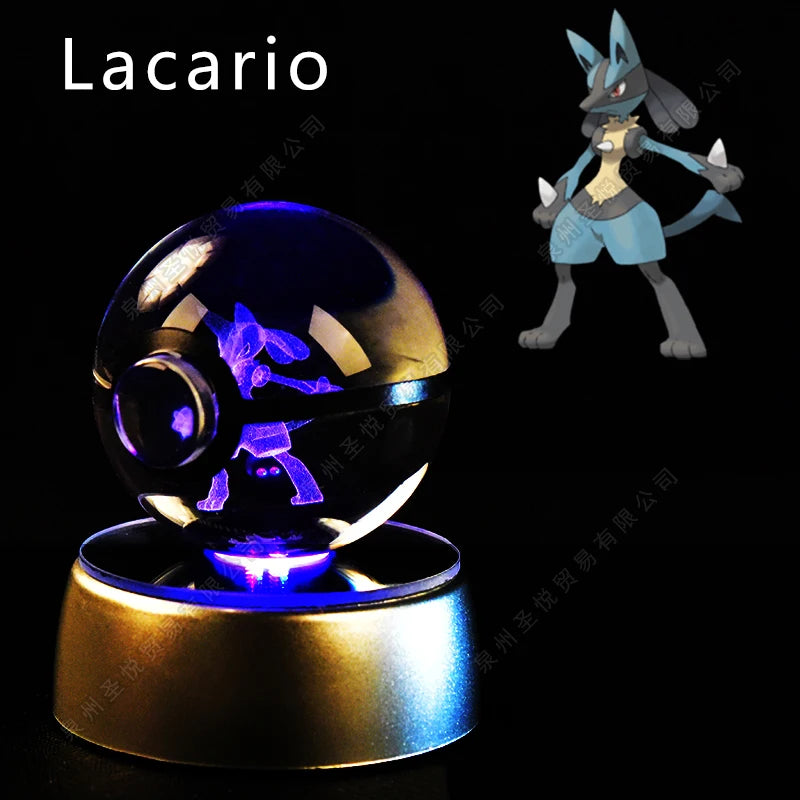 Pokemon 3D Crystal Ball Lamp