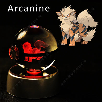 Pokemon 3D Crystal Ball Lamp