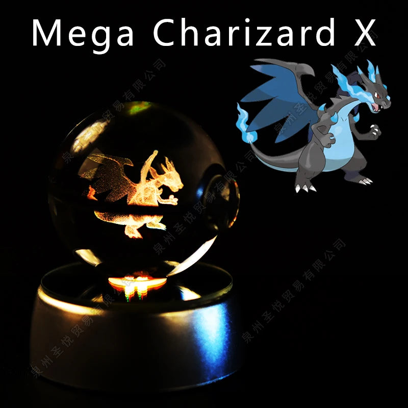 Pokemon 3D Crystal Ball Lamp