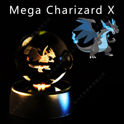Pokemon 3D Crystal Ball Lamp