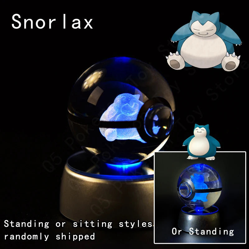 Pokemon 3D Crystal Ball Lamp