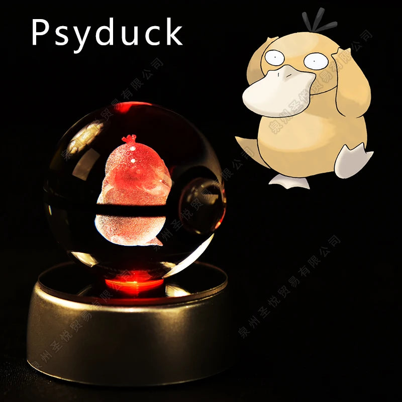 Pokemon 3D Crystal Ball Lamp