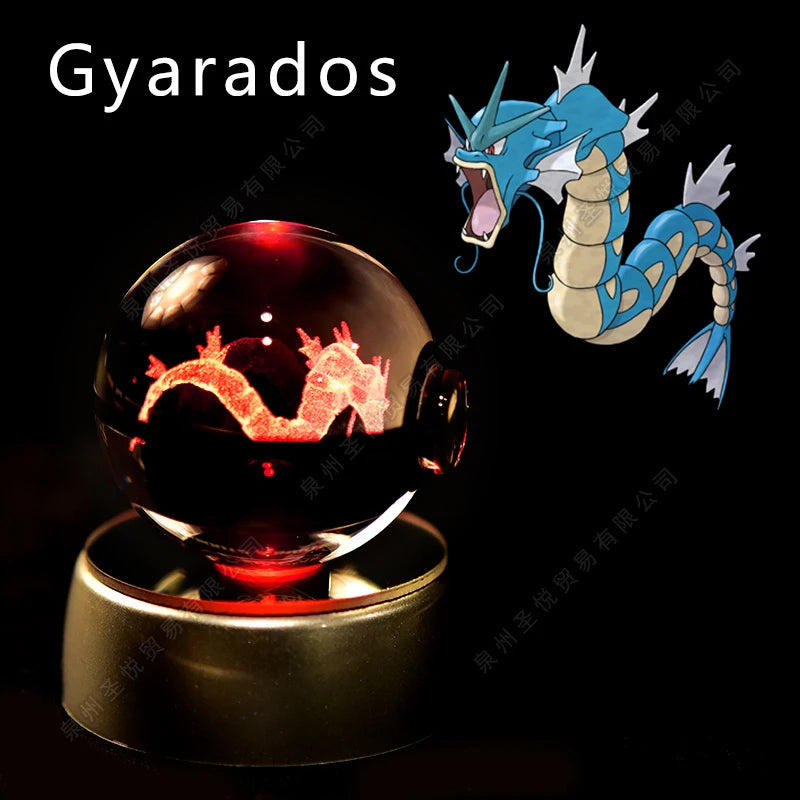 Pokemon 3D Crystal Ball Lamp