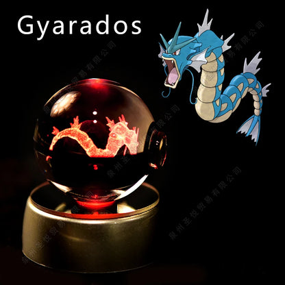 Pokemon 3D Crystal Ball Lamp