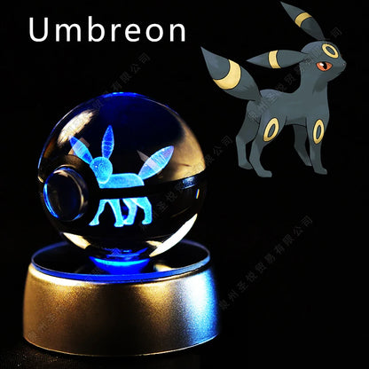 Pokemon 3D Crystal Ball Lamp