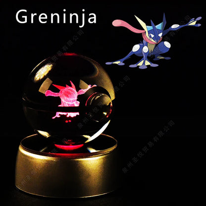 Pokemon 3D Crystal Ball Lamp