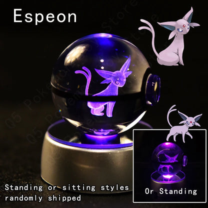 Pokemon 3D Crystal Ball Lamp