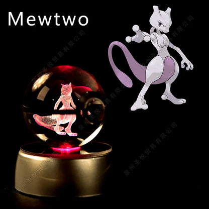 Pokemon 3D Crystal Ball Lamp