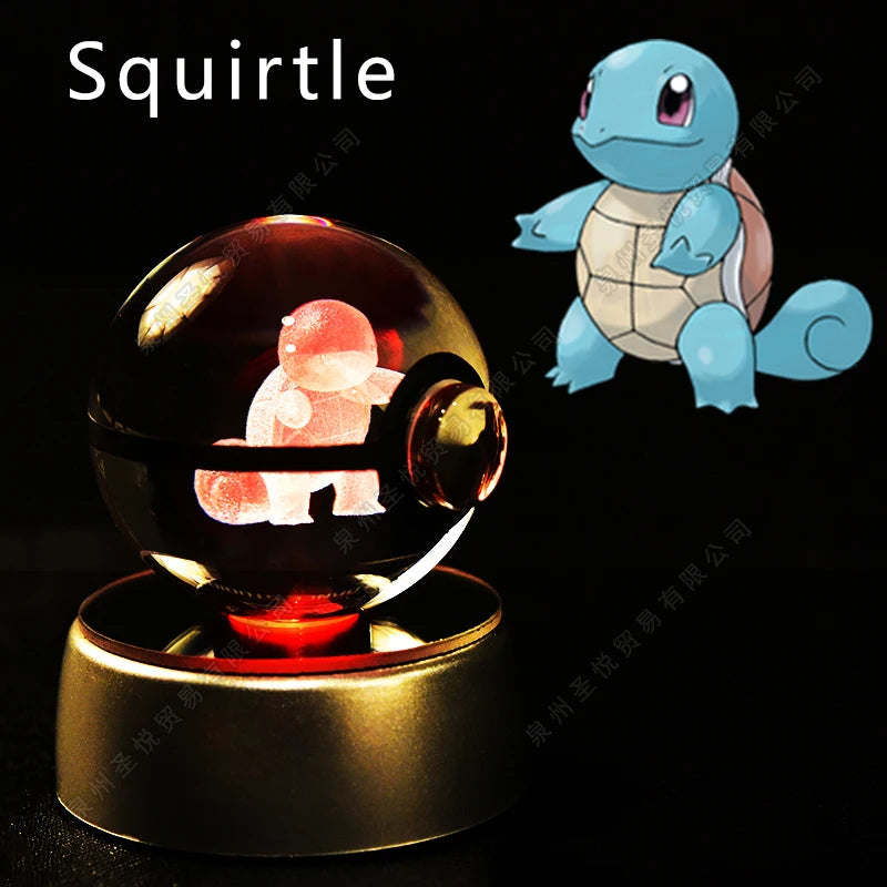 Pokemon 3D Crystal Ball Lamp